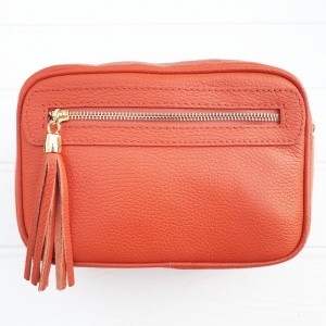 Leather Bag - Orange